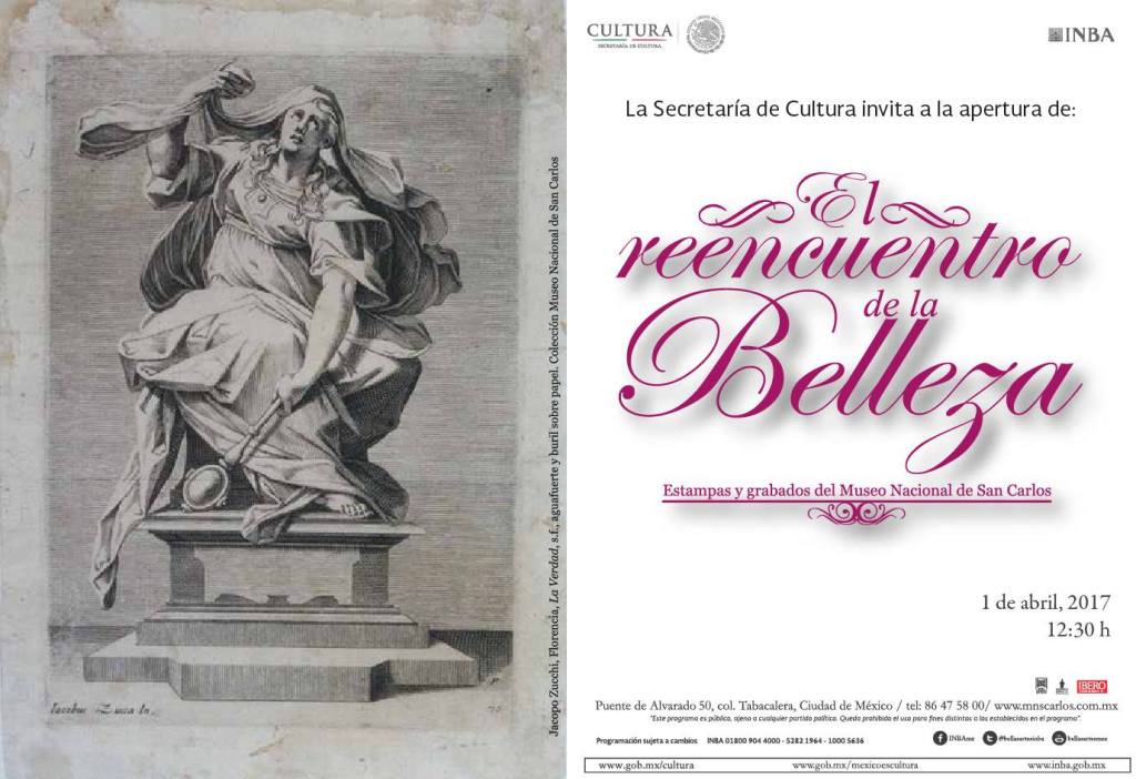 Inauguración en San Carlos: «El reencuentro de la belleza. Estampas y grabados del Museo Nacional de San&nbsp;Carlos»