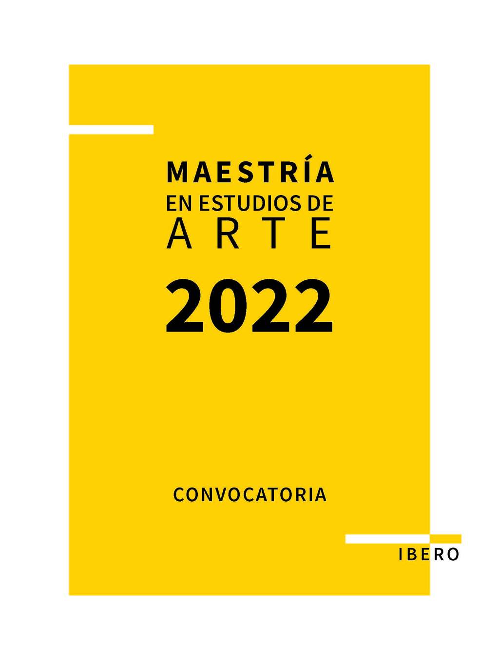 2022 Convocatoria Maestría en Estudios de&nbsp;Arte
