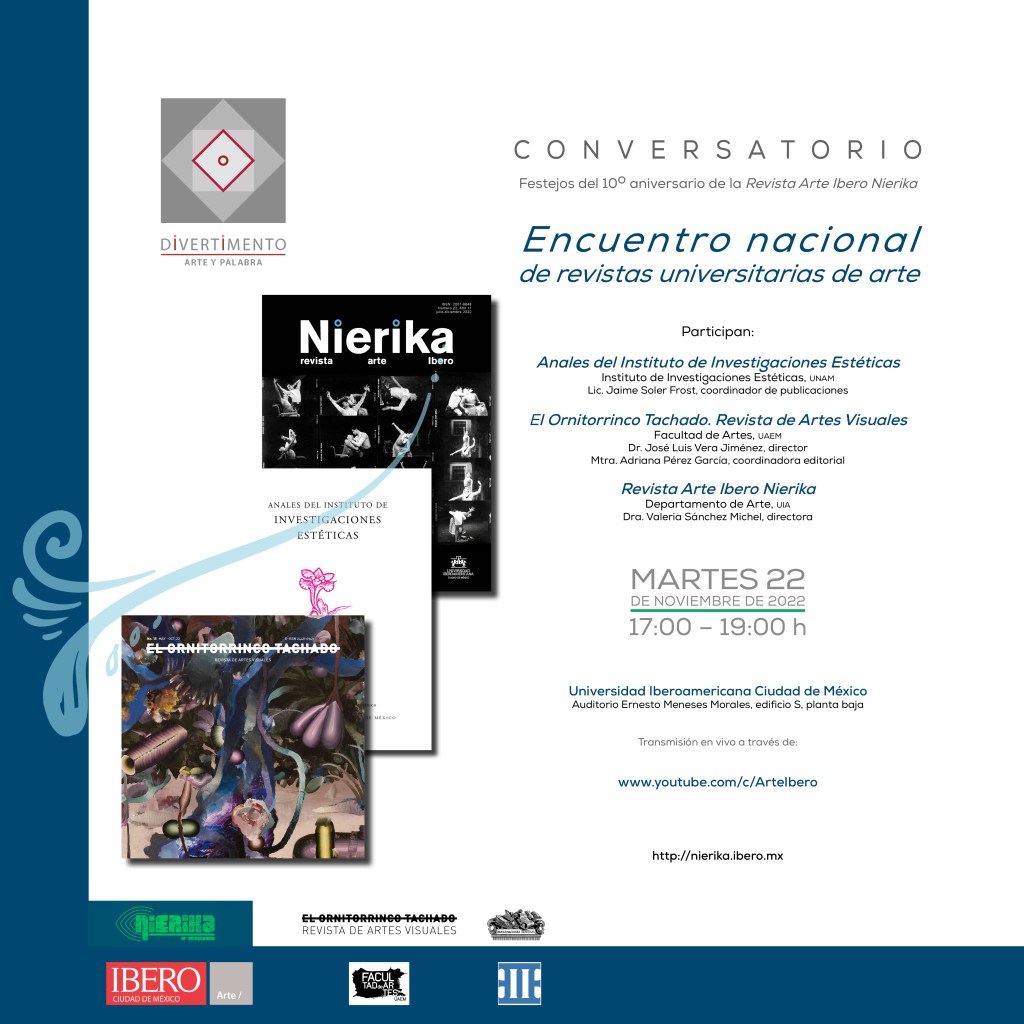 La revista Nierika y el Departamento de Arte invitan al Encuentro nacional de revistas universitarias de&nbsp;arte