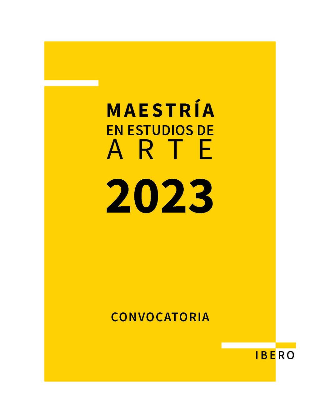 2023 Convocatoria Maestría en Estudios de&nbsp;Arte