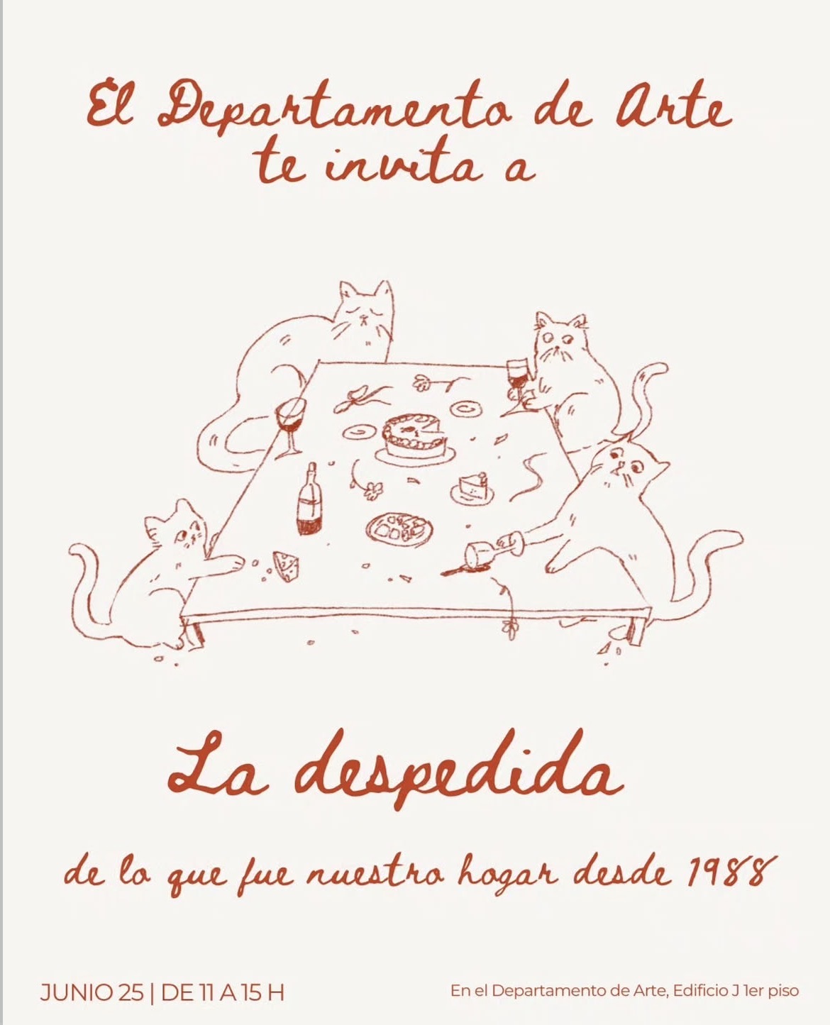 Despedida del departamento de arte